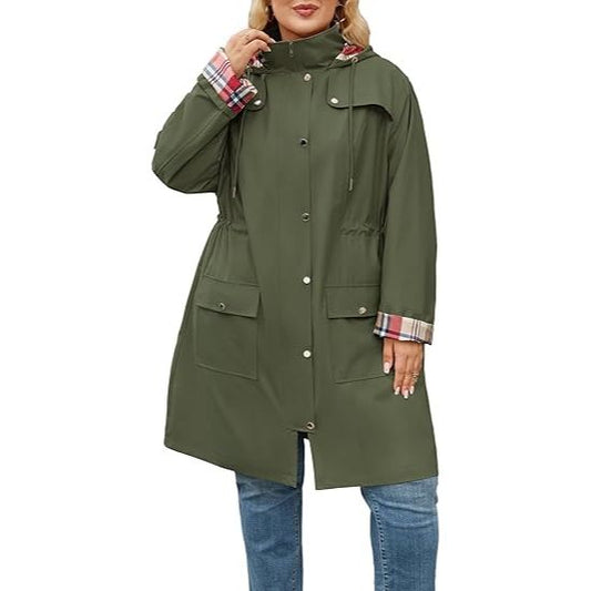 Women's Waterproof and Windproof Hooded Jacket
